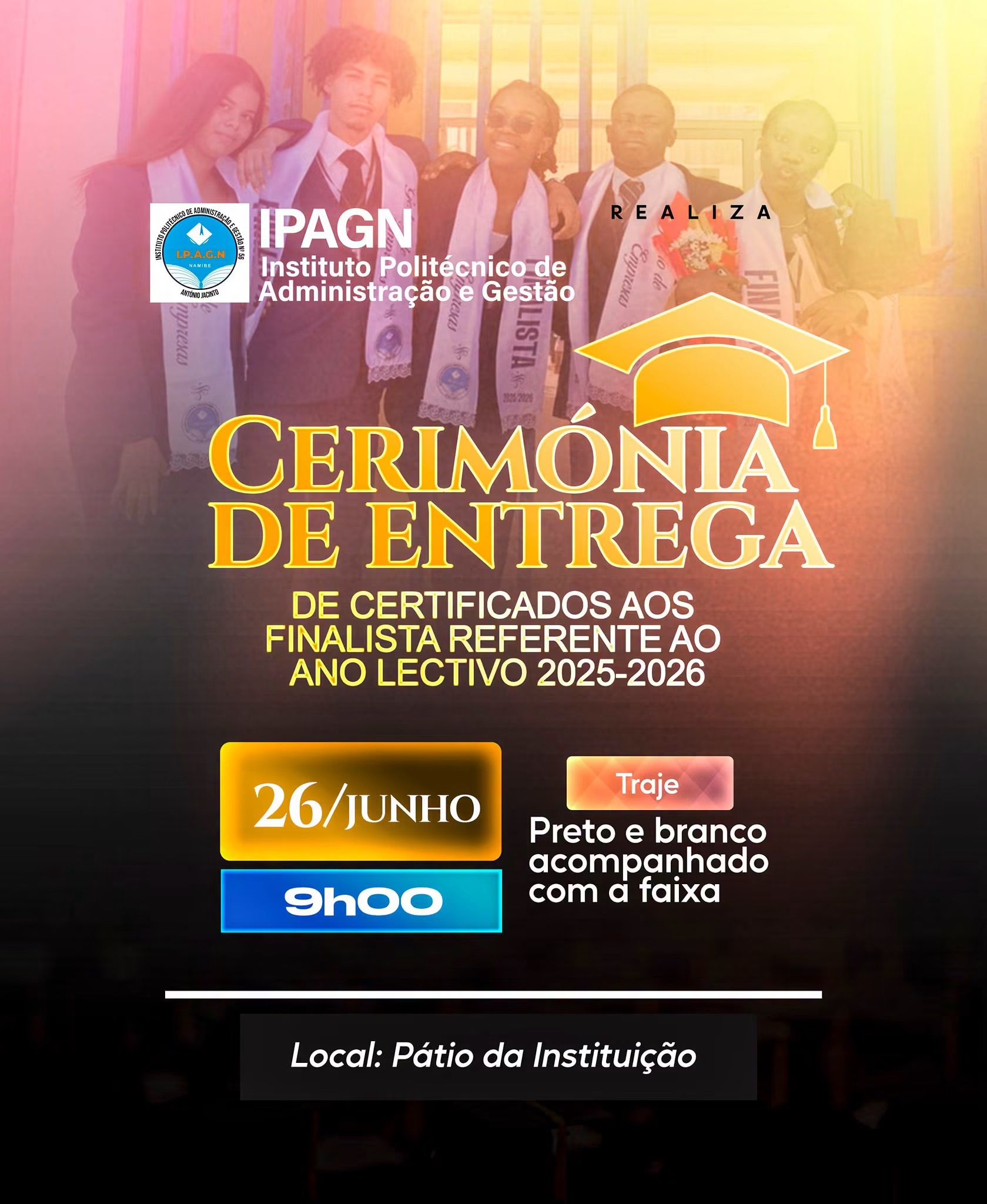 Cerimônia de entrega de certificados 2025/2026